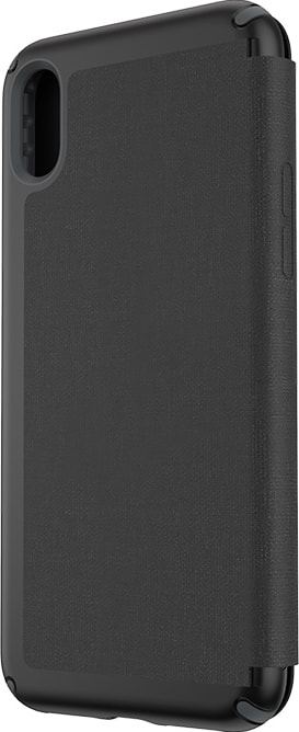 Speck Presidio Folio - iPhone XS Max - Heathered Black/Black/Slate Gray
